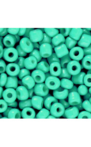 Seed beads 6/0 (4mm) Bright jade green